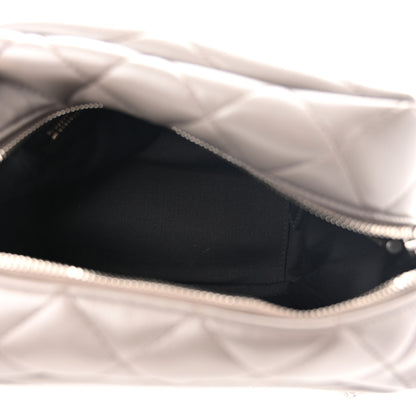 Saint Laurent Calfskin Y Quilted Monogram Small Loulou Bowling Bag Earth 4 of 10
