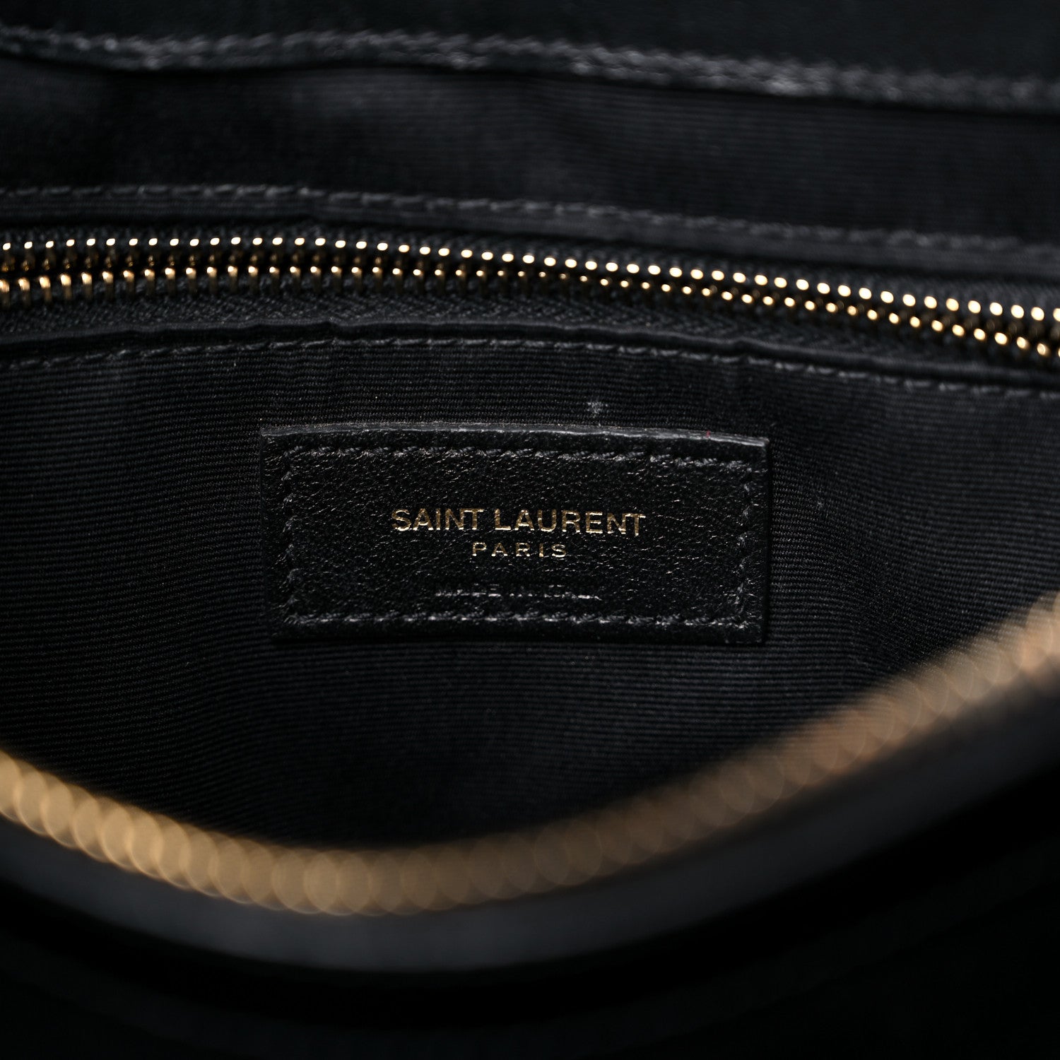 Saint Laurent Calfskin Y Quilted Monogram Medium Loulou Chain Satchel Black 6 of 18