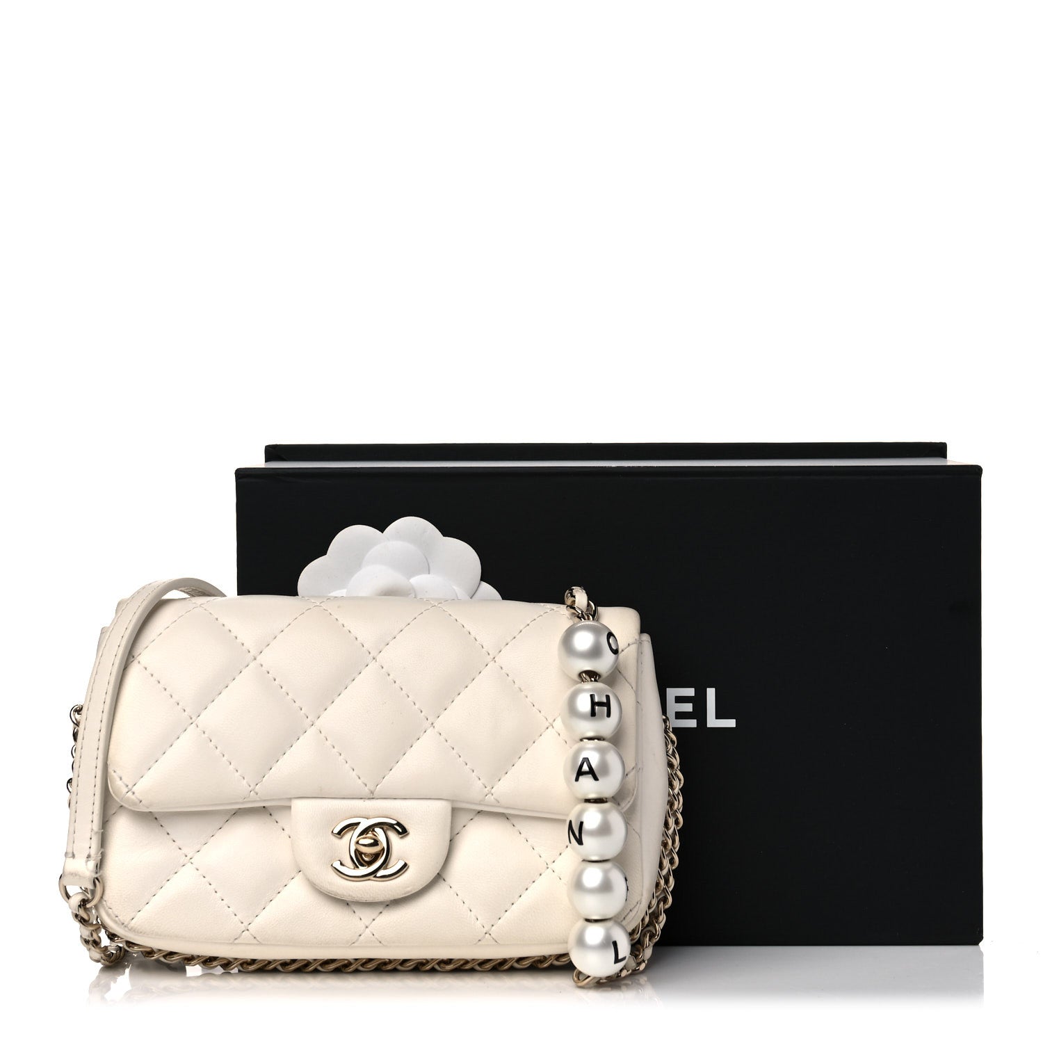 Chanel Lambskin Quilted Mini My Precious Flap White 23 of 23