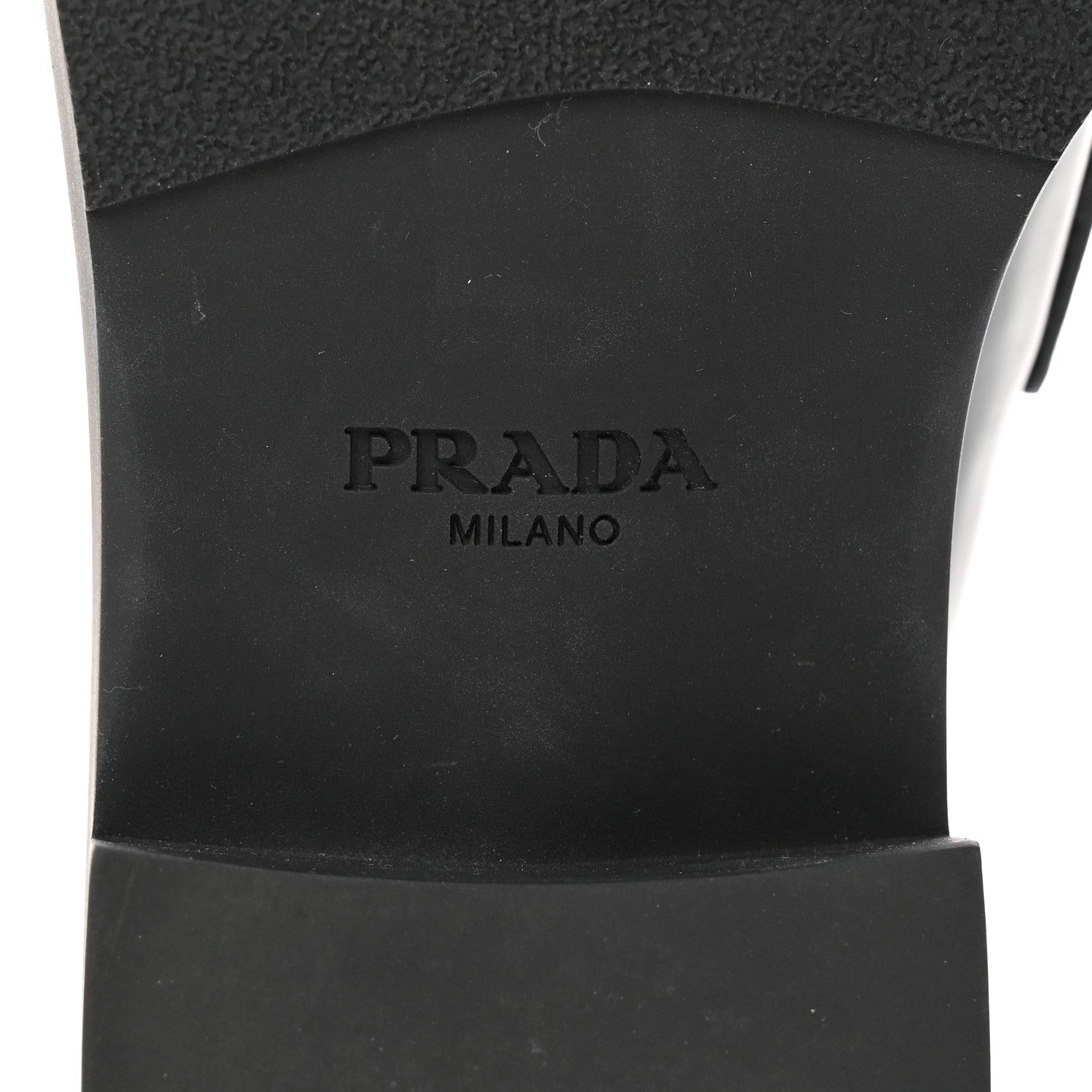 Prada Spazzolato Triangle 40mm Loafer Mules 37.5 Black 8 of 8