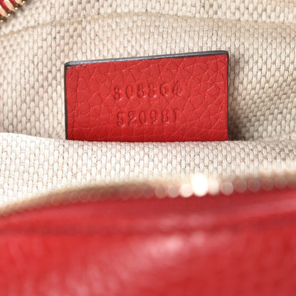 Gucci Pebbled Calfskin Small Soho Disco Bag Vibrant Red 7 of 7