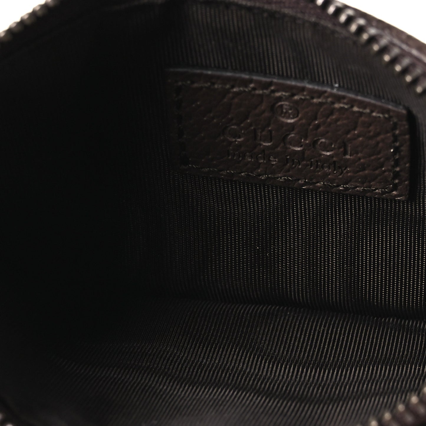GG Supreme Monogram Web Ophidia Coin Case Brown