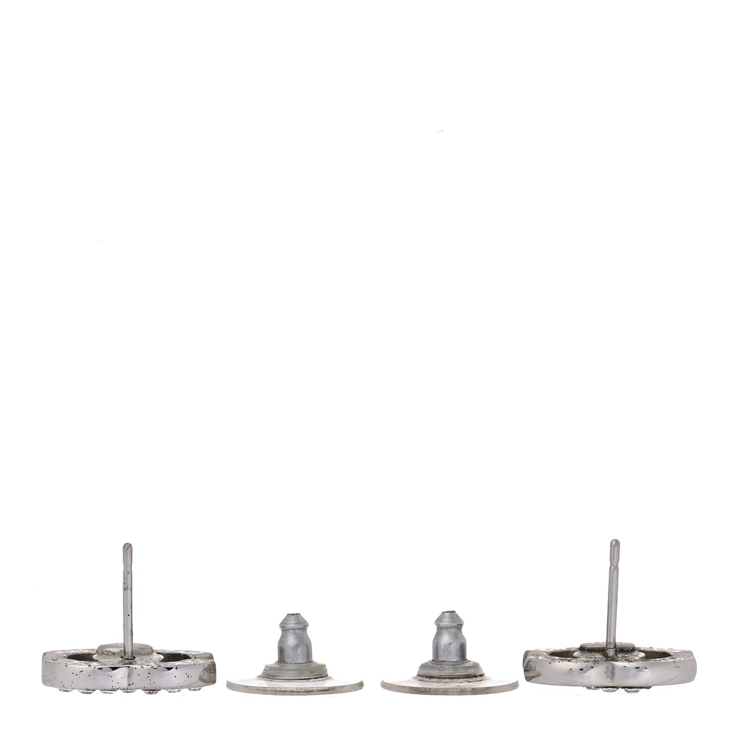 Crystal Mini Timeless CC Earrings Silver