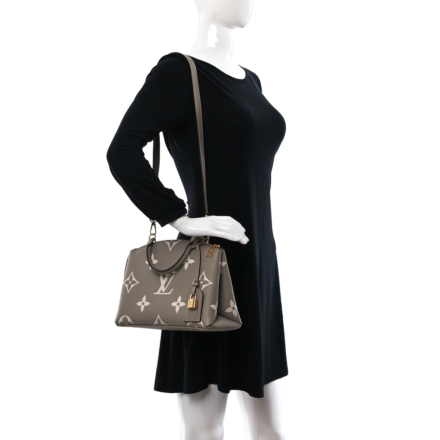 Louis Vuitton Empreinte Monogram Giant Petit Palais Tourterelle Creme 3 of 12