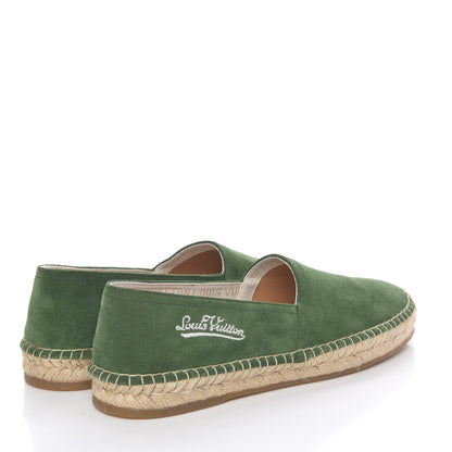 Louis Vuitton Suede Bidart Espadrilles 7 Green 4 of 12