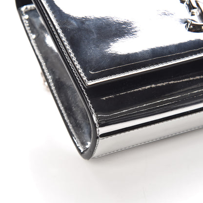 Saint Laurent Vinyl Mirror Small Classic Monogram Kate Satchel Argento 7 of 8