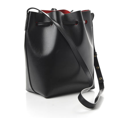 Mansur Gavriel Calfskin Mini Bucket Bag Black Flamma 3 of 9