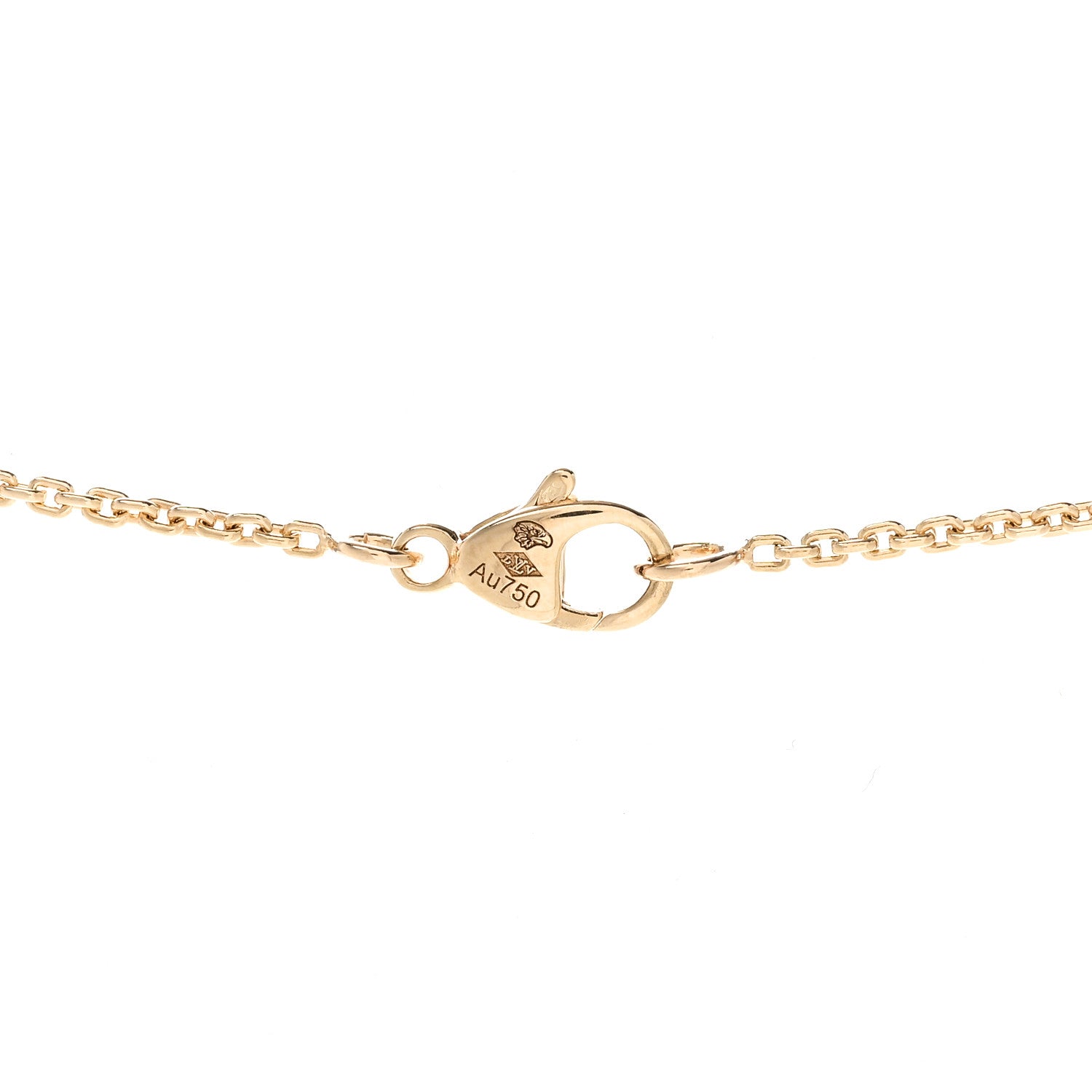 Louis Vuitton 18K Yellow Gold Diamond Idylle Blossom Pendant Necklace 4 of 6