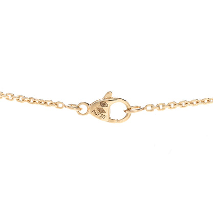 Louis Vuitton 18K Yellow Gold Diamond Idylle Blossom Pendant Necklace 4 of 6