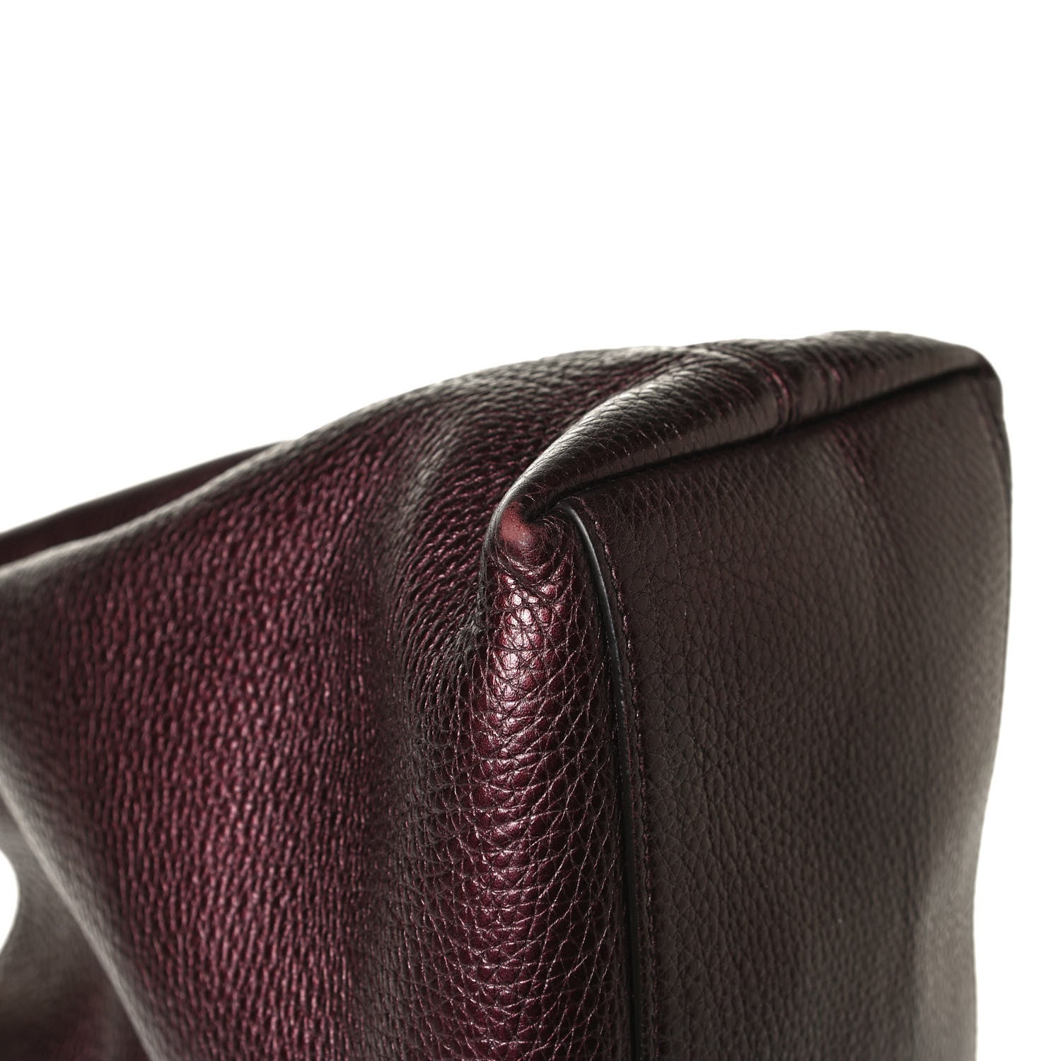 Gucci Metallic Cellarius Calfskin Medium Soho Chain Shoulder Bag Classic Burgundy 13 of 16