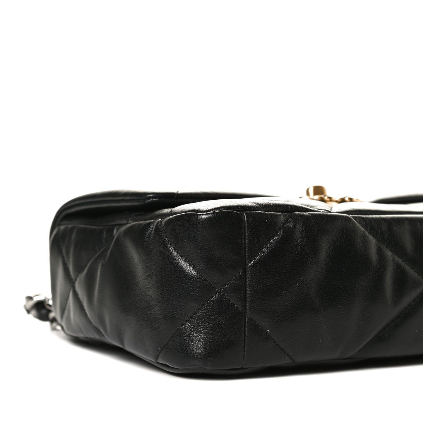 Goatskin Quilted Medium Chanel 19 Flap Black