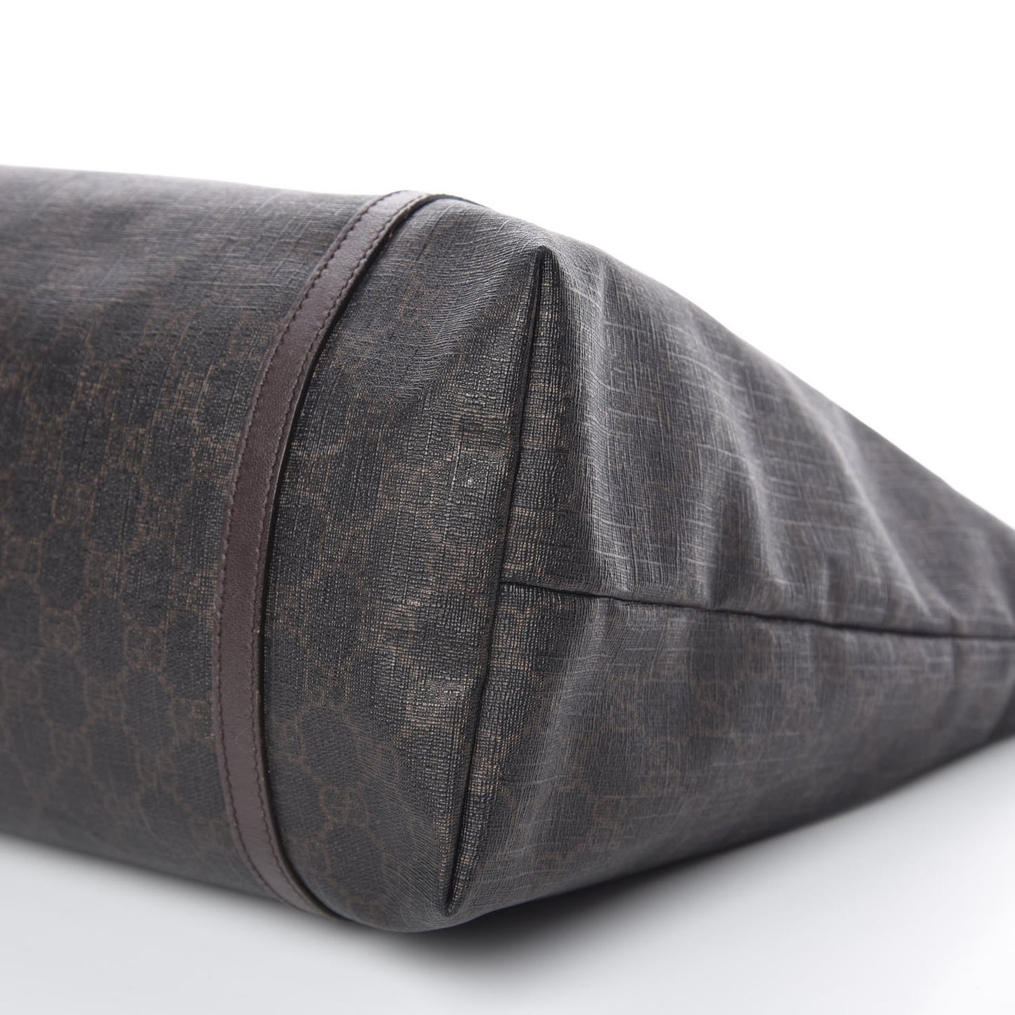 GG Supreme Monogram Medium Nice Tote Dark Brown