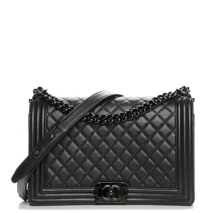 Chanel Caviar Quilted New Medium Boy Flap So Black 1 of 8