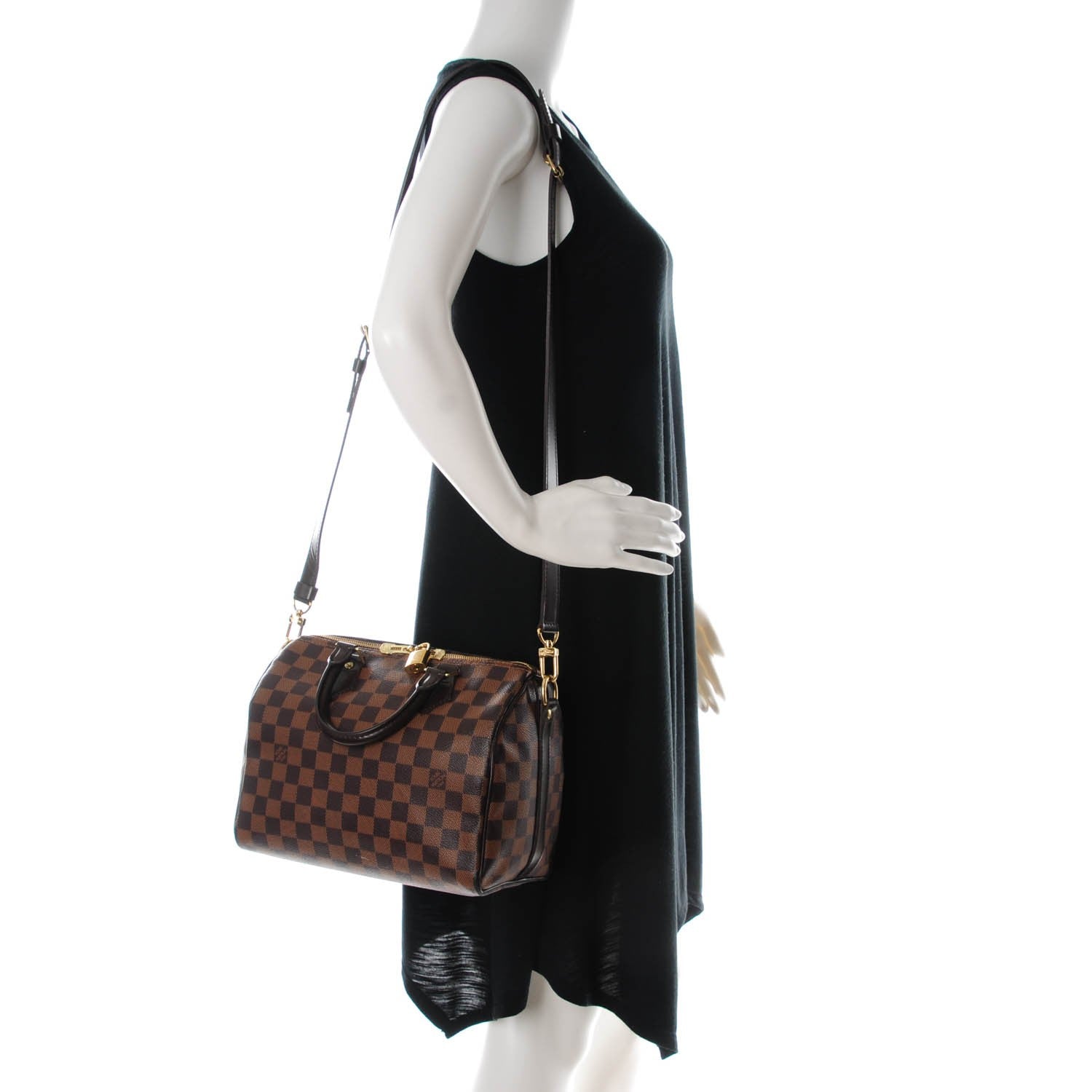Louis Vuitton Damier Ebene Speedy Bandouliere 25 2 of 7