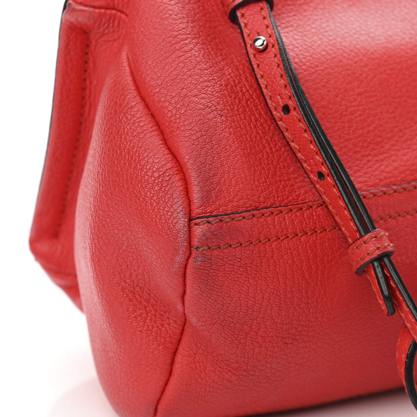 Sugar Goatskin Mini Pandora Red