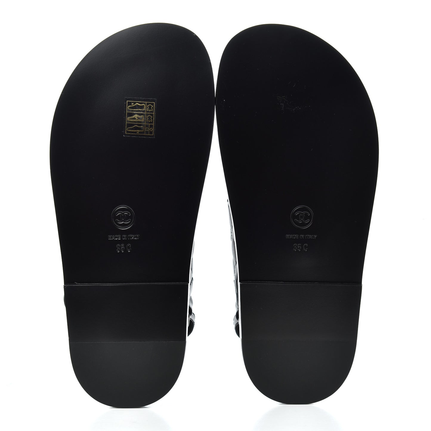 Lambskin Velcro Dad Sandals 35 Black
