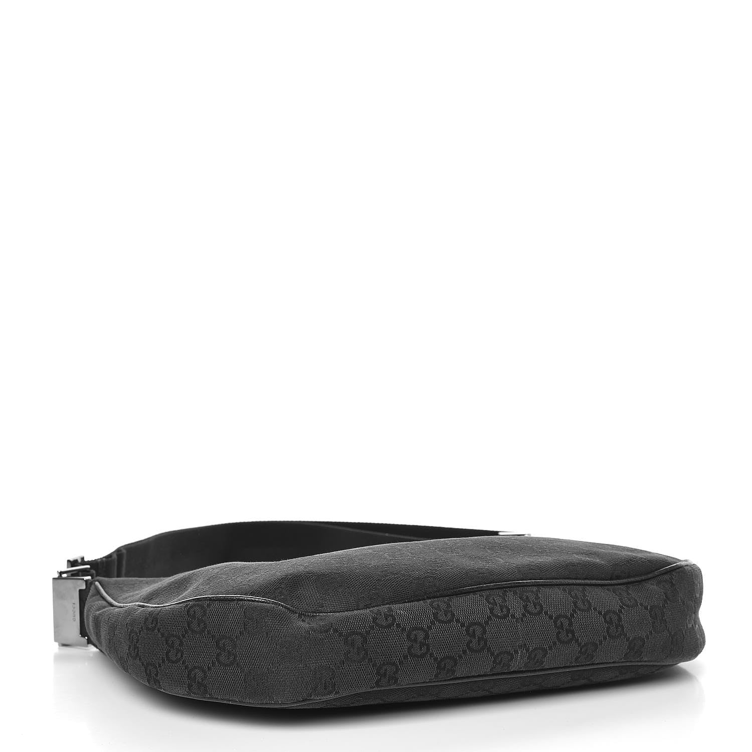 Gucci Monogram Medium Half Moon Hobo Black 4 of 7