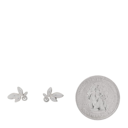 Tiffany Sterling Silver Paloma Picasso Olive Leaf Earrings 2 of 5