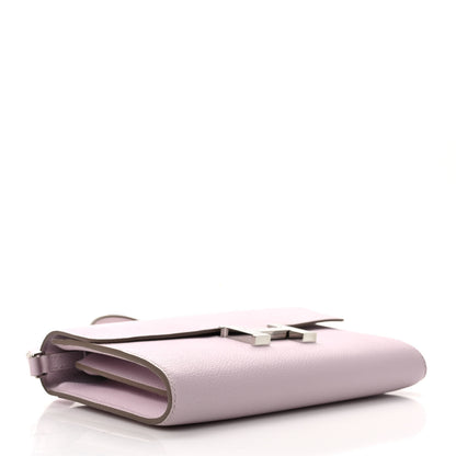 Hermes Evercolor Constance Wallet To Go Mauve Pale 3 of 8