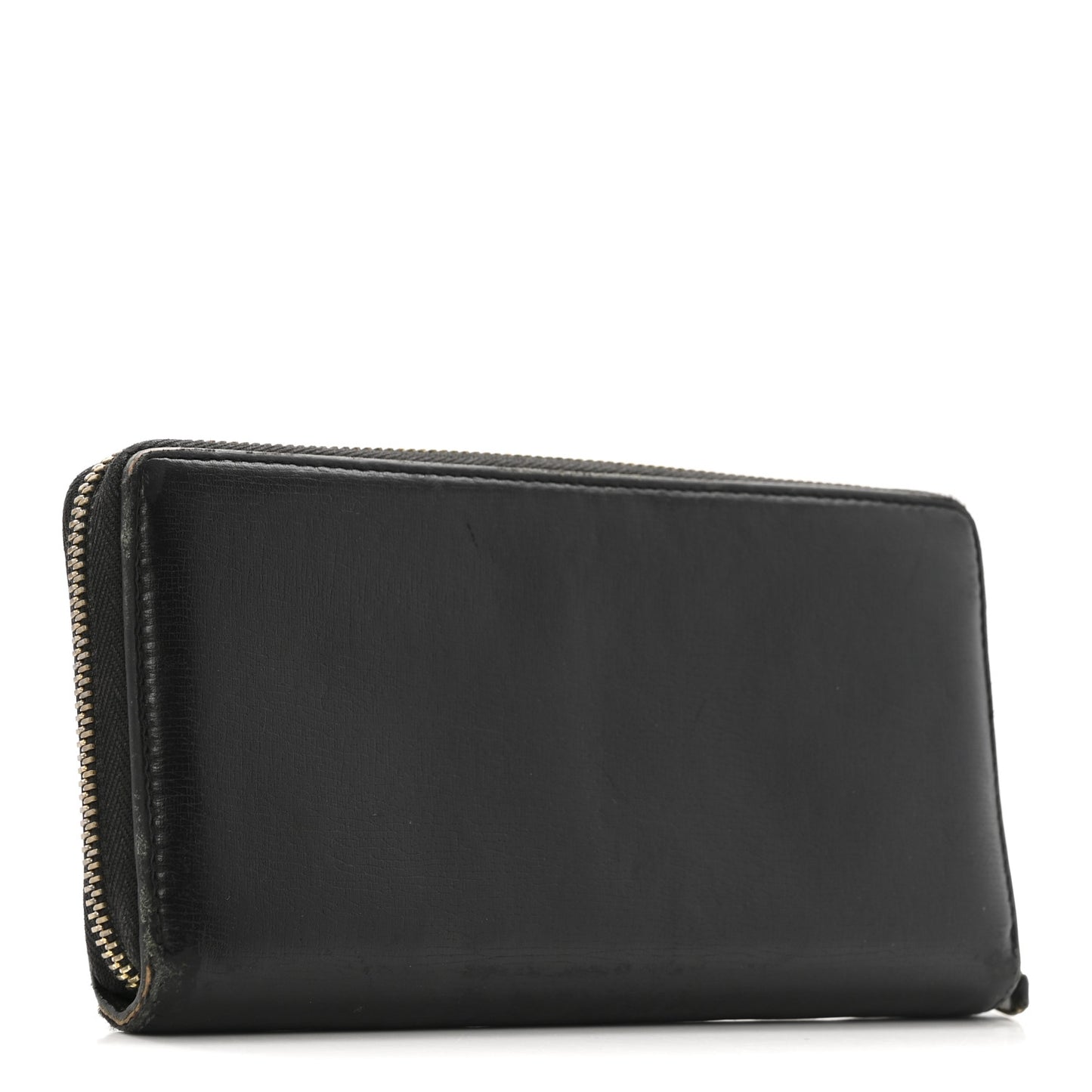 Calfskin GG Zip Around Wallet Black