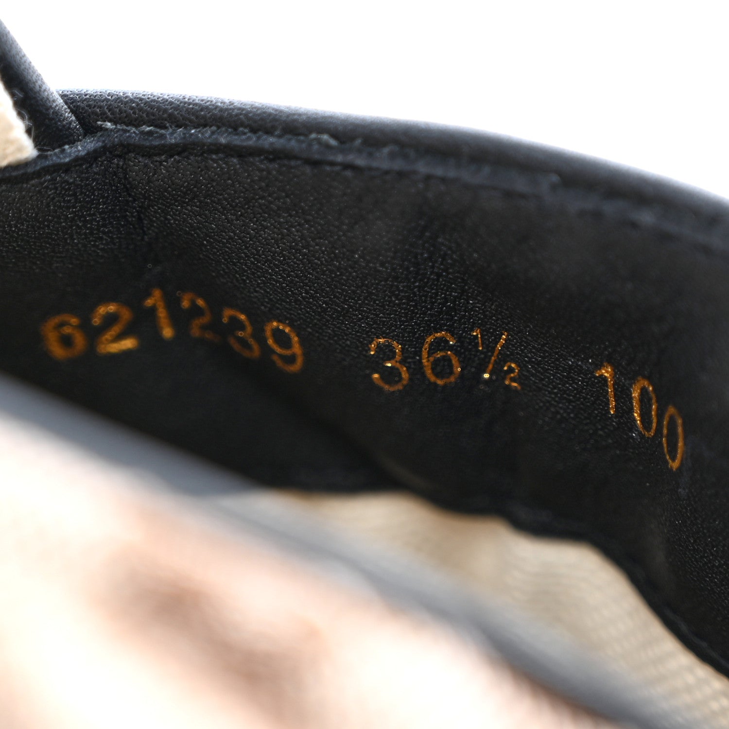 Gucci Monogram Matelasse Diagonal GG Marmont Espadrilles 36.5 Beige Ebony Black 9 of 12
