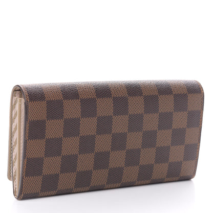 Louis Vuitton Damier Ebene Trunks and Locks Sarah Wallet 3 of 9