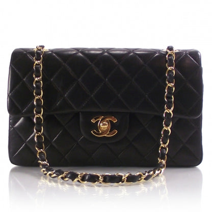 Chanel Lambskin Quilted Medium Double Flap Black 1 of 11