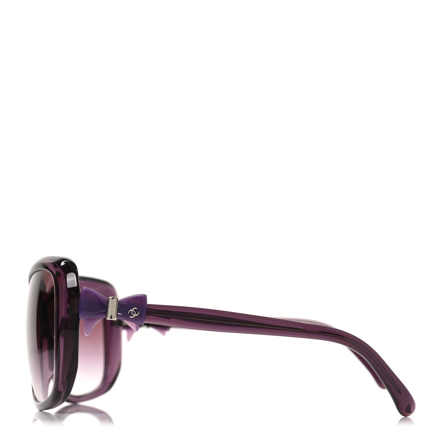 Chanel Acetate CC Bow Sunglasses 5171 Purple 3 of 7