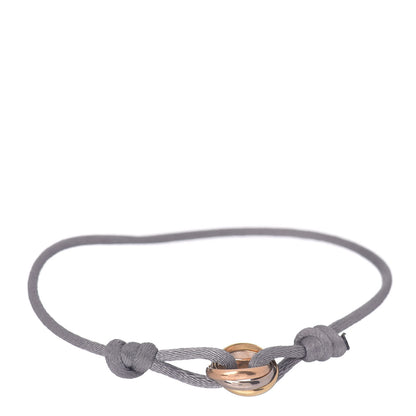 Cartier 18K Pink Yellow White Gold Trinity Adjustable Cord Bracelet Gray 1 of 5