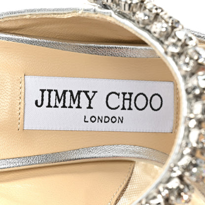 Jimmy Choo Lace Crystal Bing 100 Pumps 35 Ivory 7 of 10