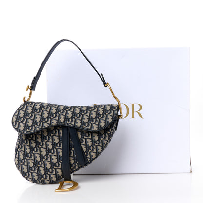 Christian Dior Oblique Saddle Bag Blue 11 of 11