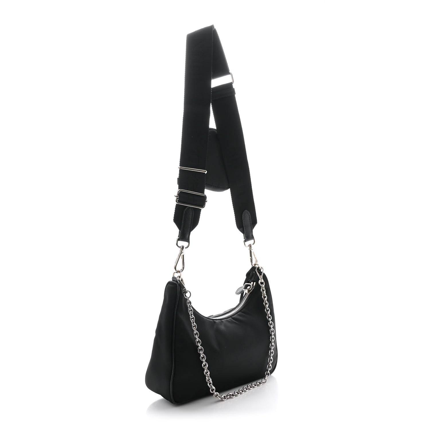 Prada Nylon Re-Edition 2005 Shoulder Bag Black 3 of 11
