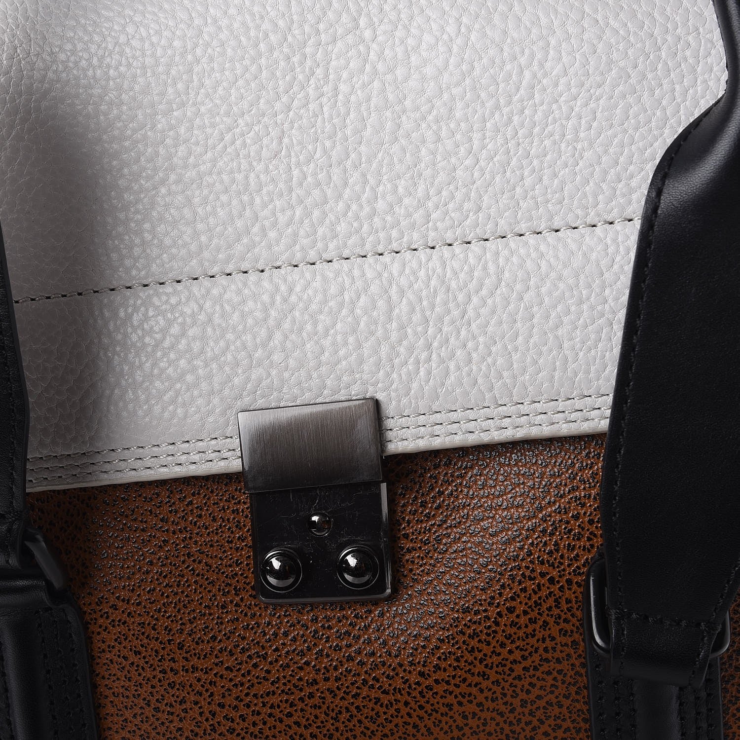 3.1 Phillip Lim 3.1 Textured Calfskin Large Colorblock Pashli Satchel Copper 7 of 9