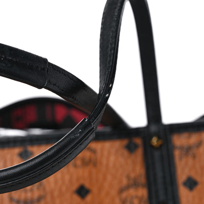 MCM Visetos Medium Project Reversible Shopper Tote Cognac 12 of 18