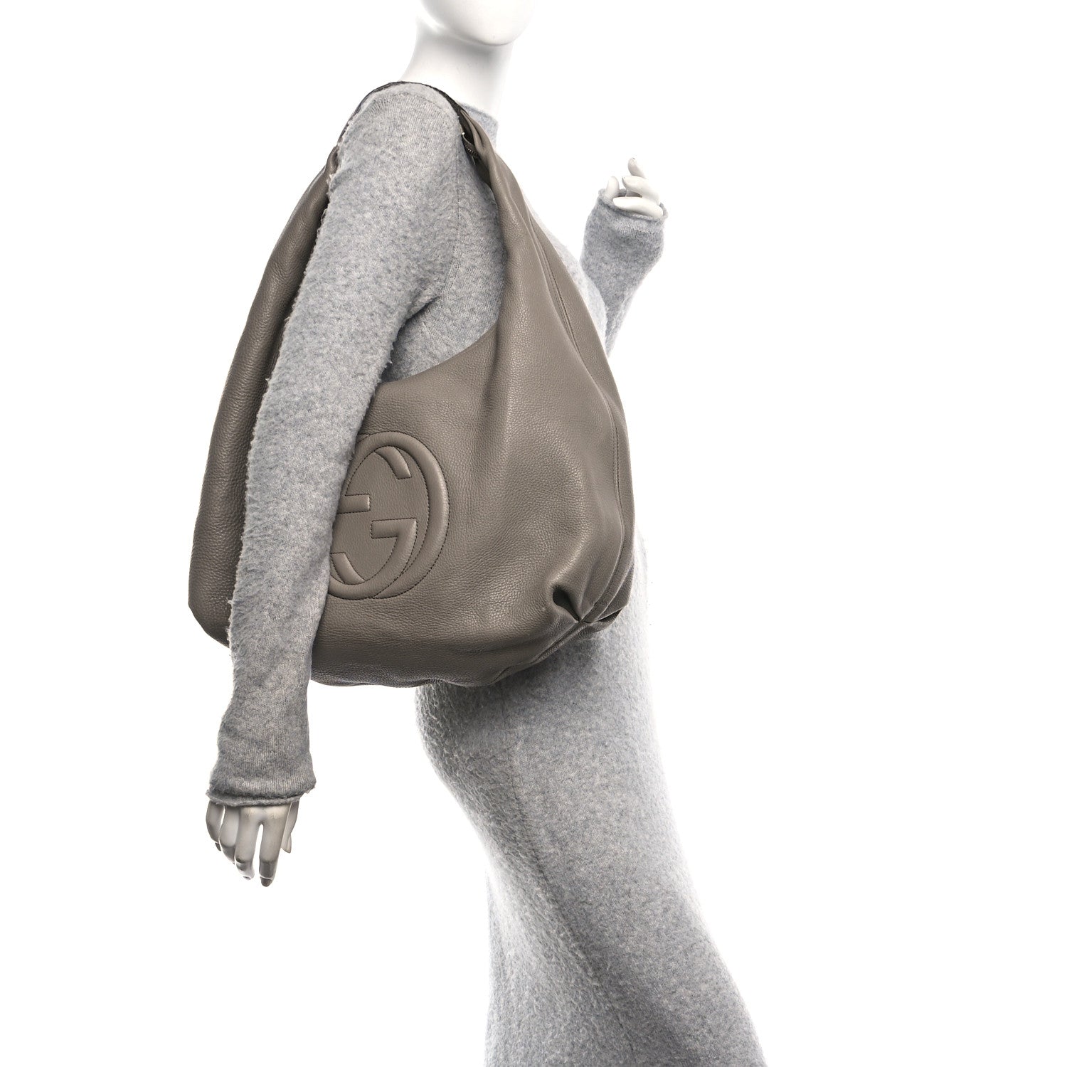 Gucci Pebbled Calfskin Large Soho Hobo New Fango 2 of 11