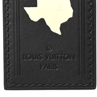 Louis Vuitton Calfskin Luggage Tag Black 2 of 3