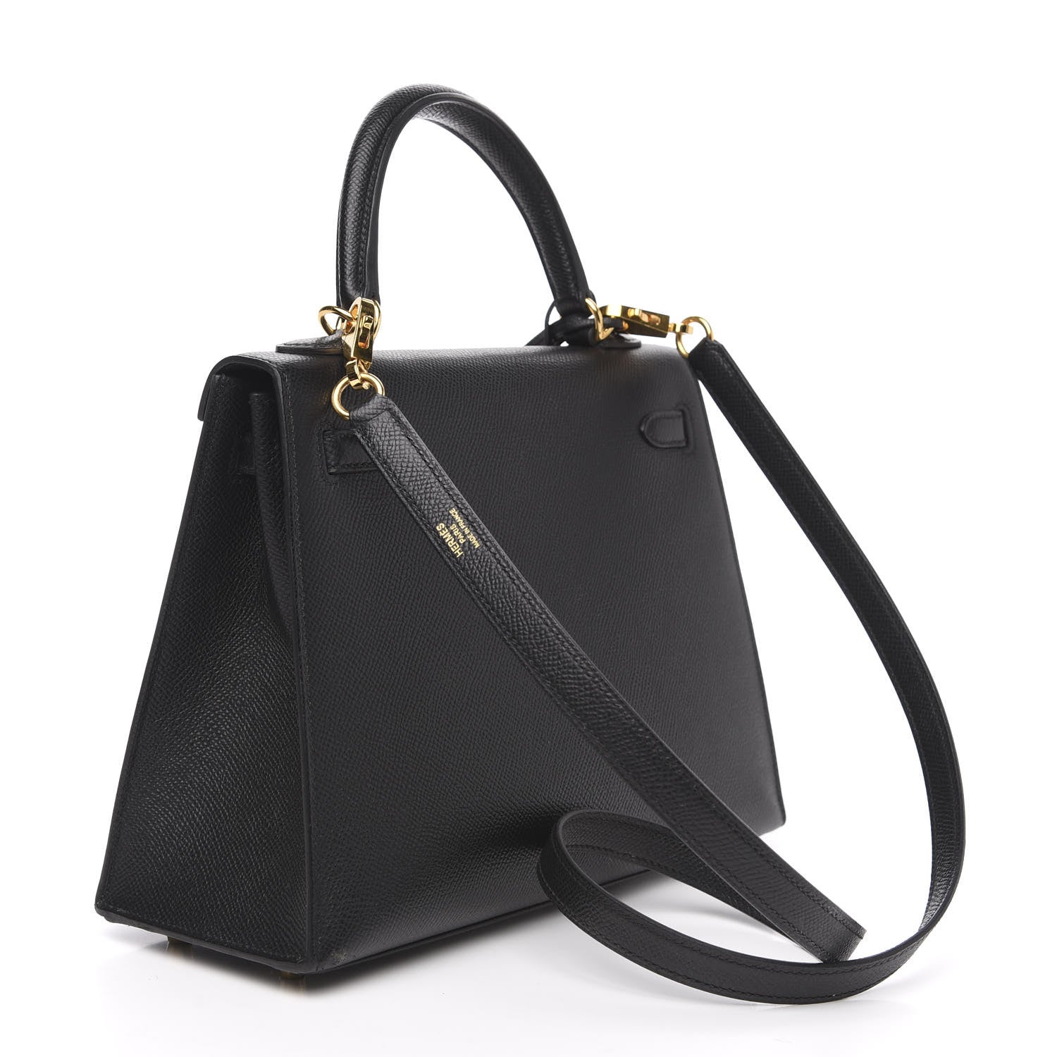 Hermes Epsom Kelly Sellier 25 Black 2 of 27