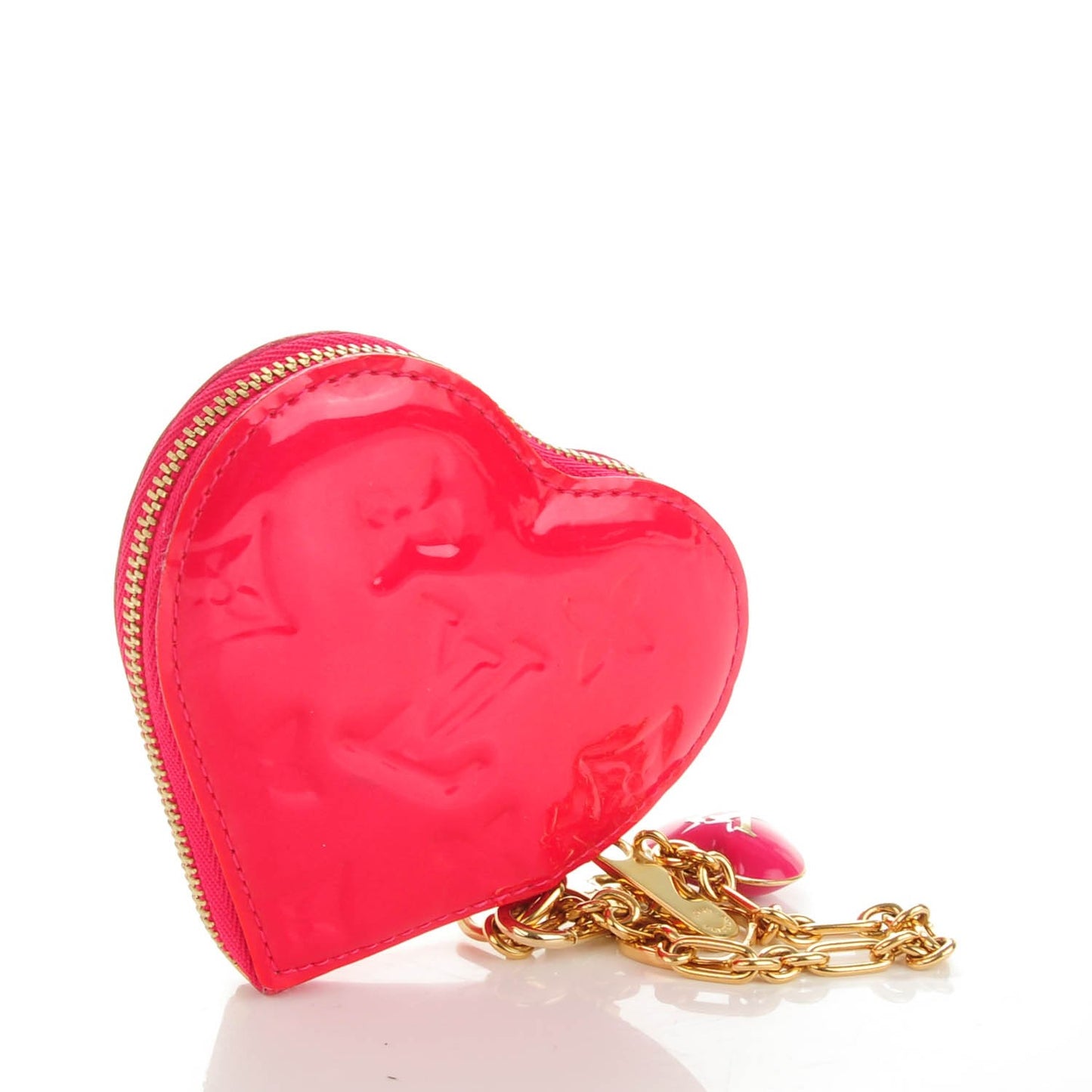 Vernis Heart Coin Purse Rose Pop