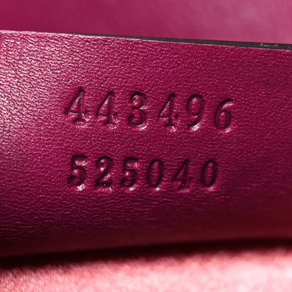 Gucci Velvet Matelasse Medium GG Marmont Shoulder Bag Fuchsia Violet Cyclamen 7 of 10