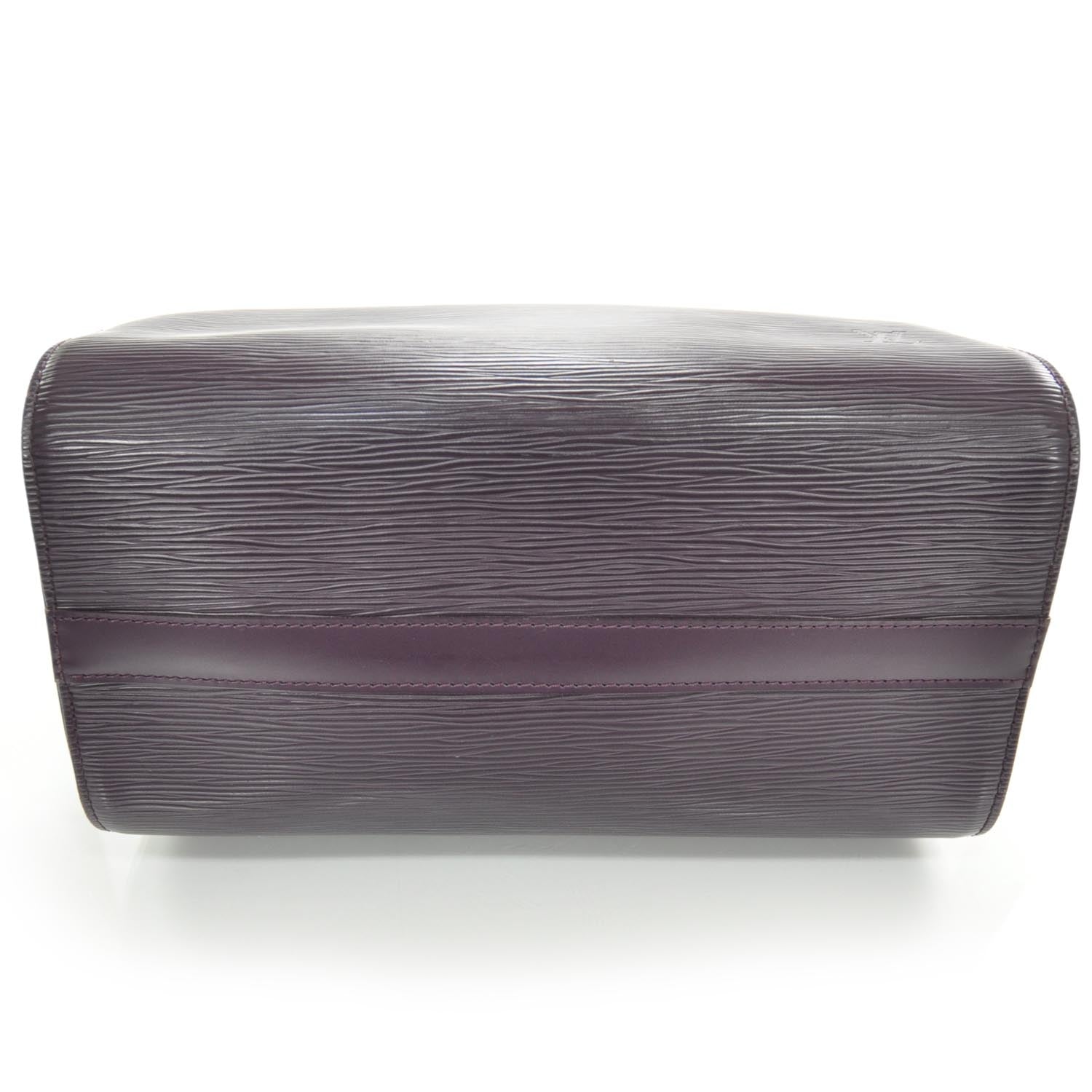 Louis Vuitton Epi Speedy 30 Cassis Purple 4 of 8