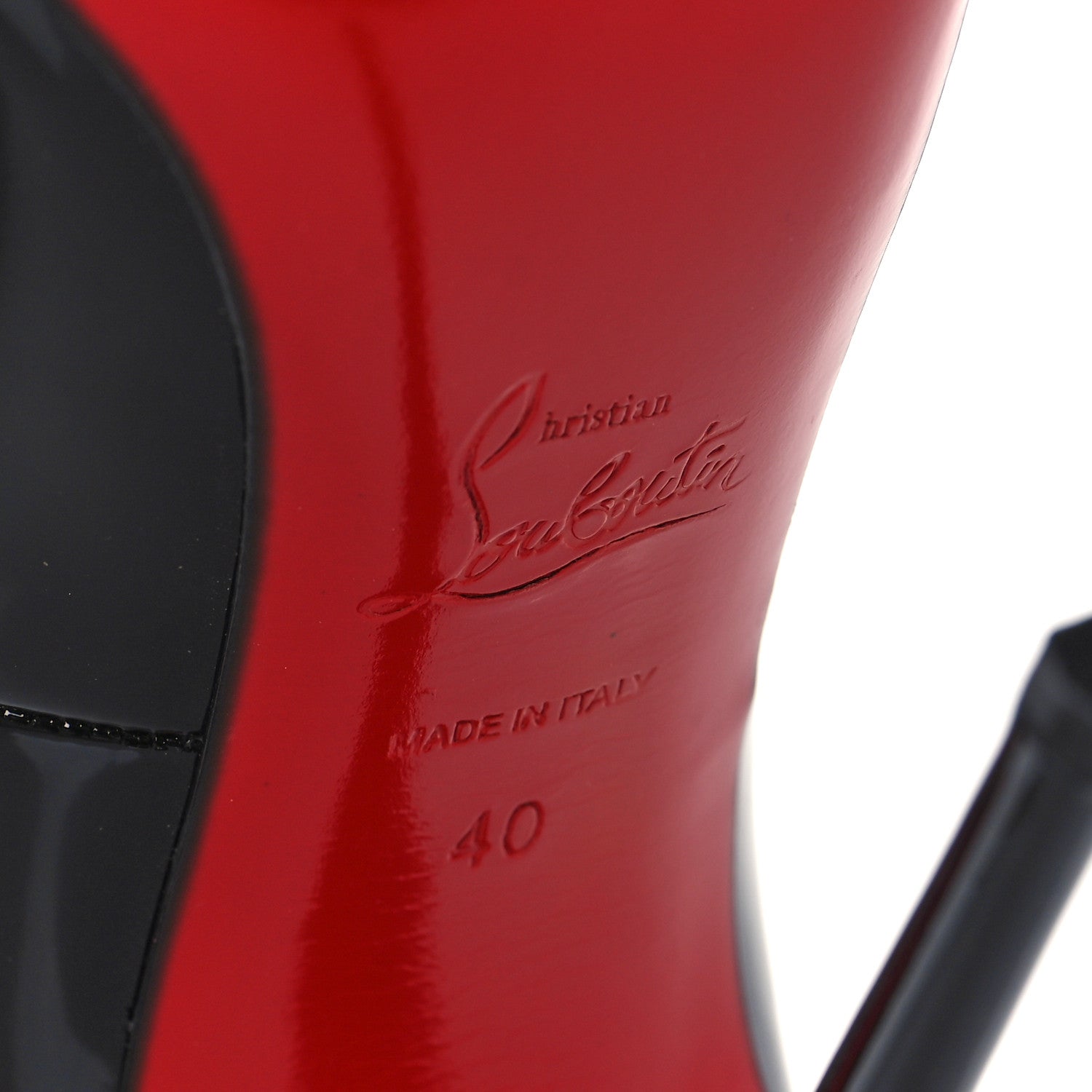 Christian Louboutin Patent Hot Chick 130 Pumps 40 Black 7 of 8