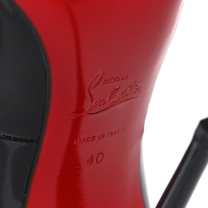 Christian Louboutin Patent Hot Chick 130 Pumps 40 Black 7 of 8