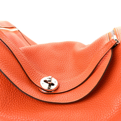 Hermes Taurillon Clemence Lindy 34 Orange 7 of 9