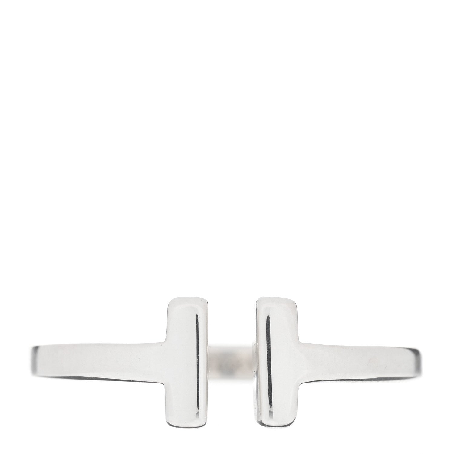 Tiffany Sterling Silver T Square Ring 60 9 1 of 4