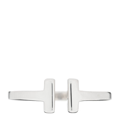 Tiffany Sterling Silver T Square Ring 60 9 1 of 4