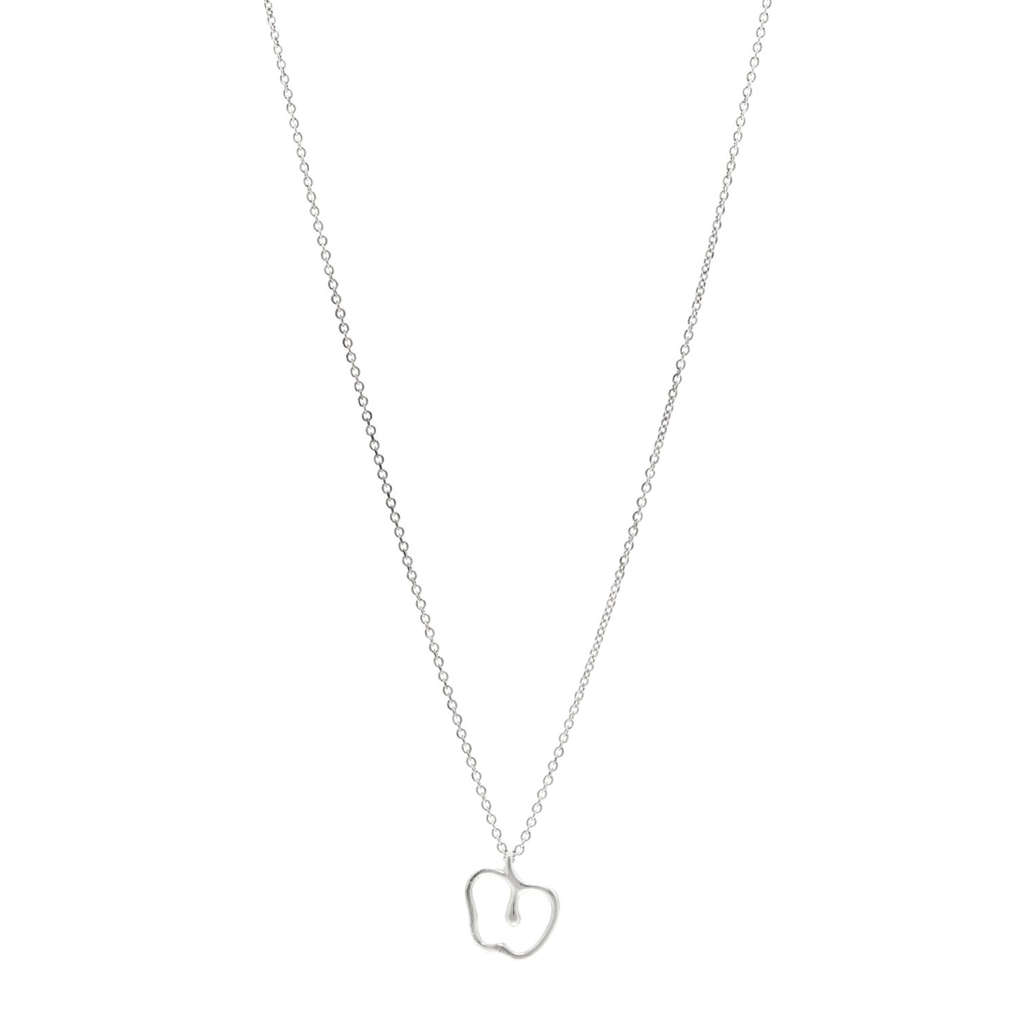Sterling Silver Elsa Peretti Apple Pendant Necklace