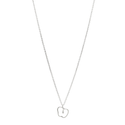 Tiffany Sterling Silver Elsa Peretti Apple Pendant Necklace 1 of 4