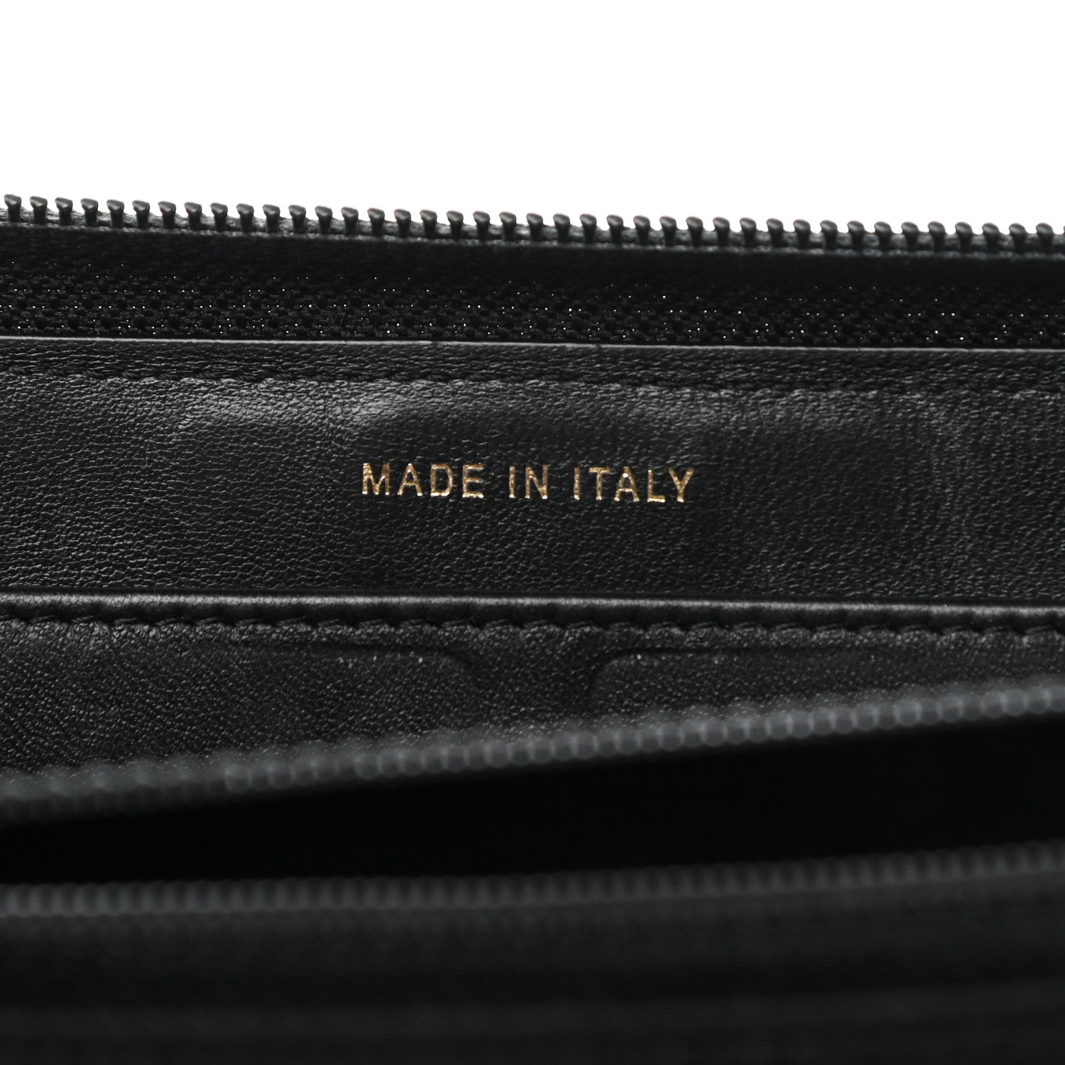 Chanel Lambskin Quilted Boy Zip Around Wallet Black 8 of 10