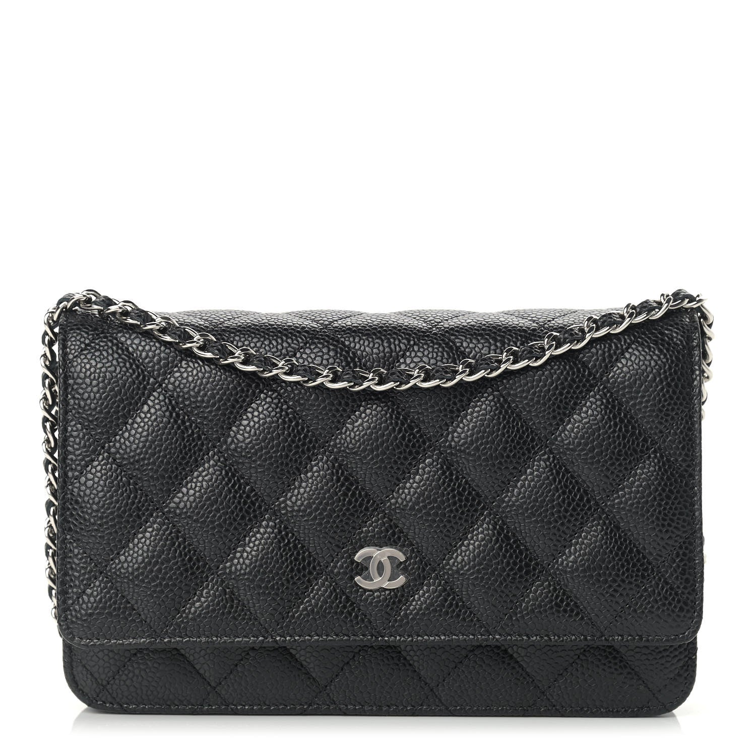 Chanel Caviar Quilted Wallet On Chain WOC Black 1 of 11