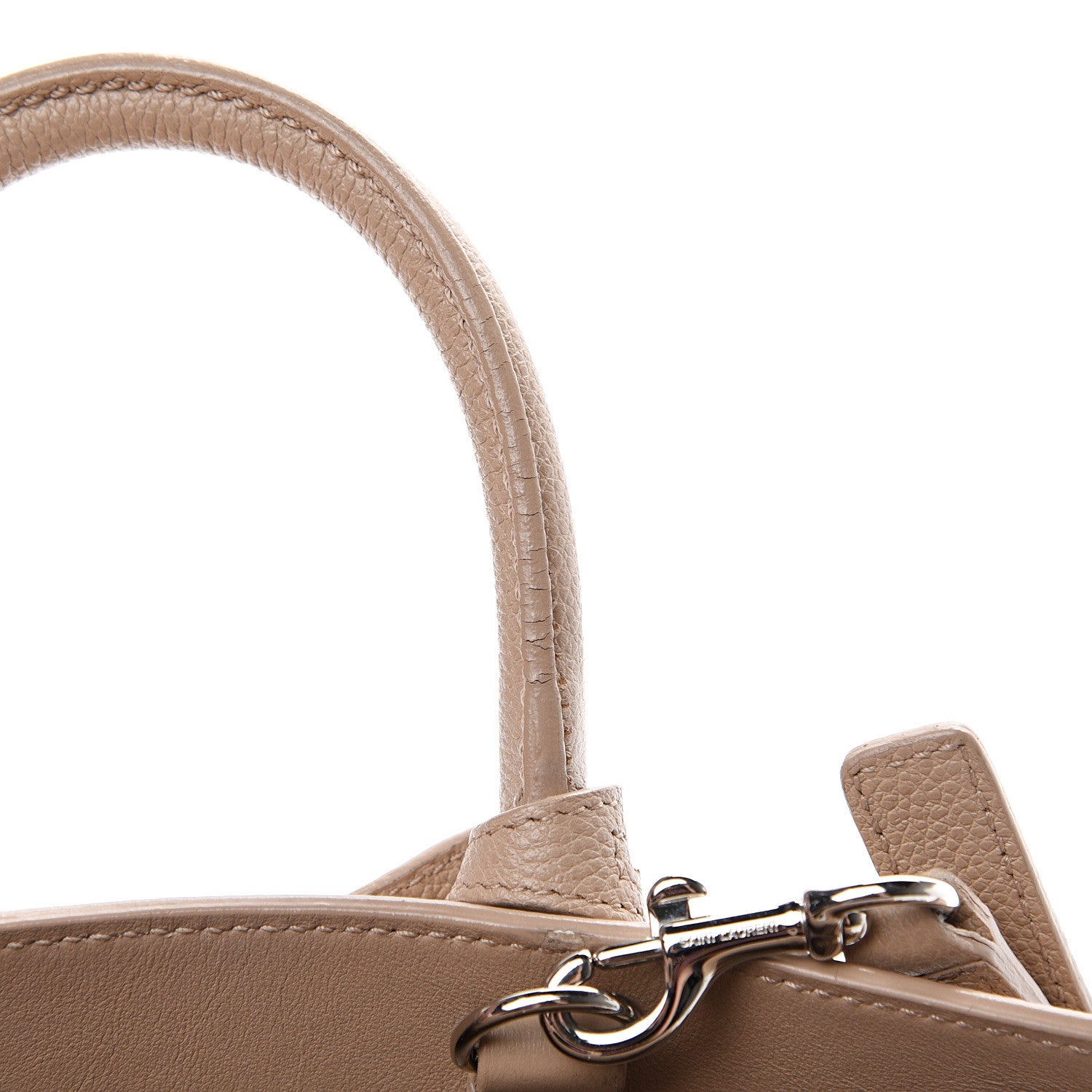 Saint Laurent Grained Calfskin Nano Sac De Jour Beige 14 of 15